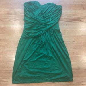 Express green strapless dress. Size small